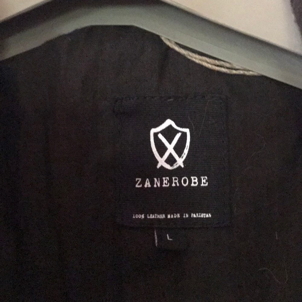 Men's Leather Bomber Jacket - image 2